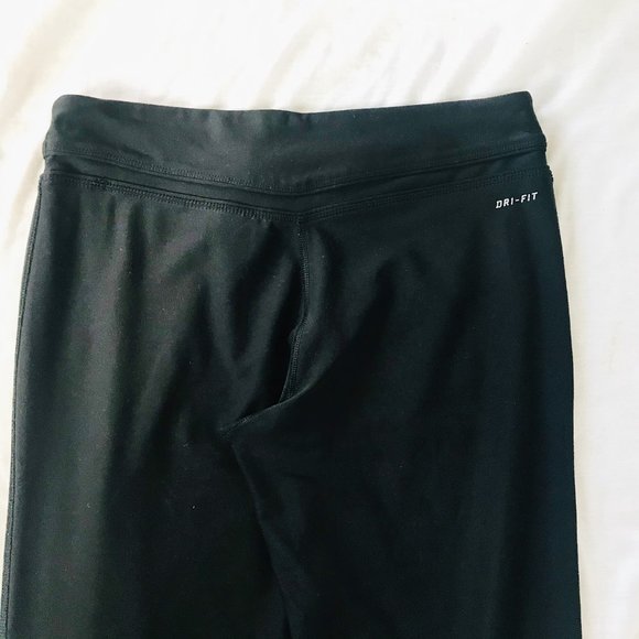 Nike Black Short Straight Leg Athletic Gym Pants - Picture 6 of 7
